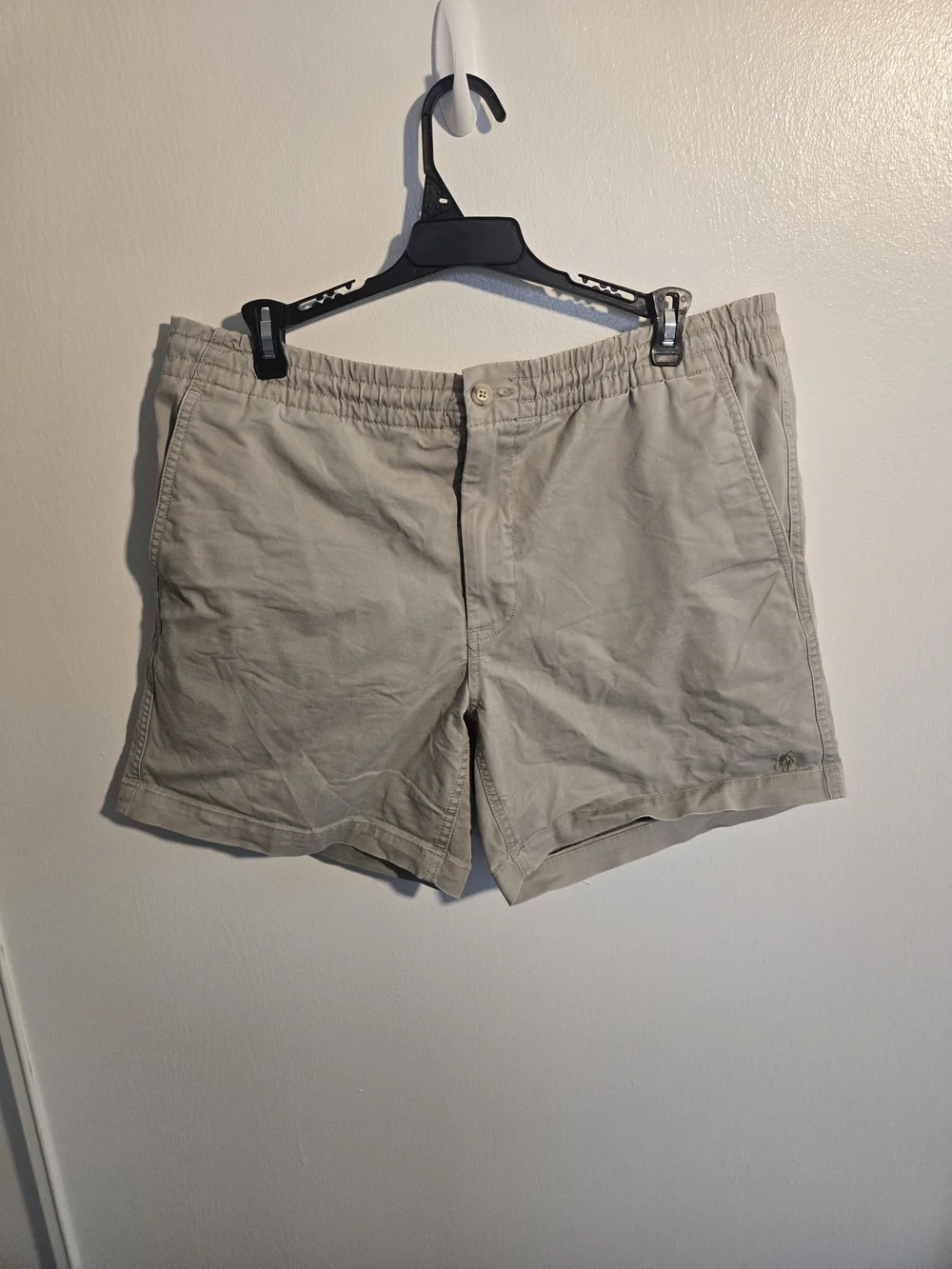 Polo by Ralph Lauren Khaki Elastic Drawstring Athletic Shorts